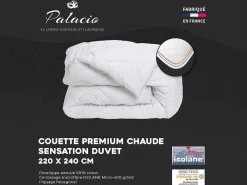 Dekbedovertrek Van Perkaal Katoen - 91 Draden/Cm - 220 X 240 Cm - 400 G/M - Wit - Auxence-Palacio Discount