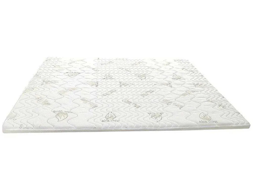 Dekmatras Met Vormgeheugenschuim Aloe Vera Van - 180 X 200 Cm-NATUREA Online