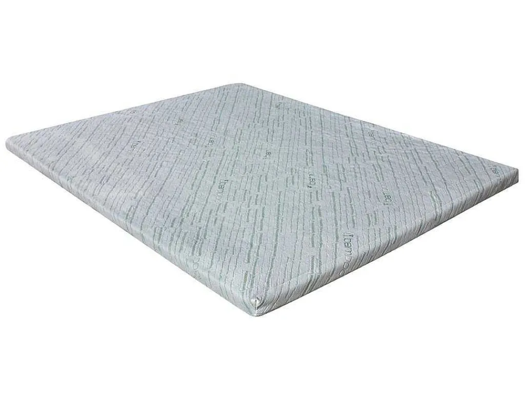Dekmatras Van Bamboe En Vormgeheugen Van - 160X200 Cm-NATUREA