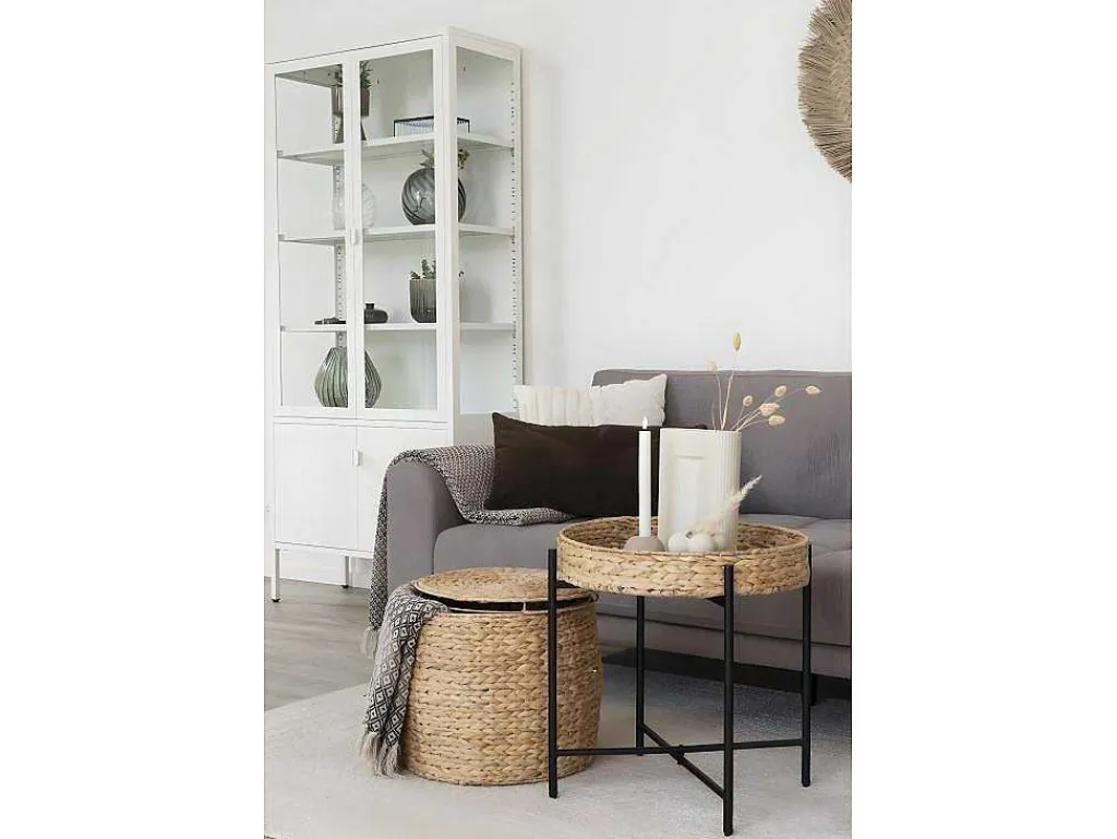 Delia Bijzettafel O43Cm Met Opslag Naturel.-House Nordic Clearance