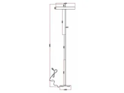 Design-Lamp Met Ledverlichting Van Metaal - D45 X H180 Cm - Goud En Wit - Vaughan-OZAIA Best