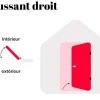 Deur Van Geglazuurd Staal En Inox H.207 X B.100 Cm Antraciet - Links Duwen - Trofa-Vente-unique New