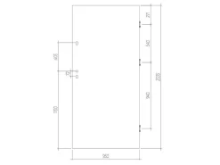 Deur Van Staal H.207 X B.100 Cm Wit - Links Duwen - Agueda-Vente-unique Hot