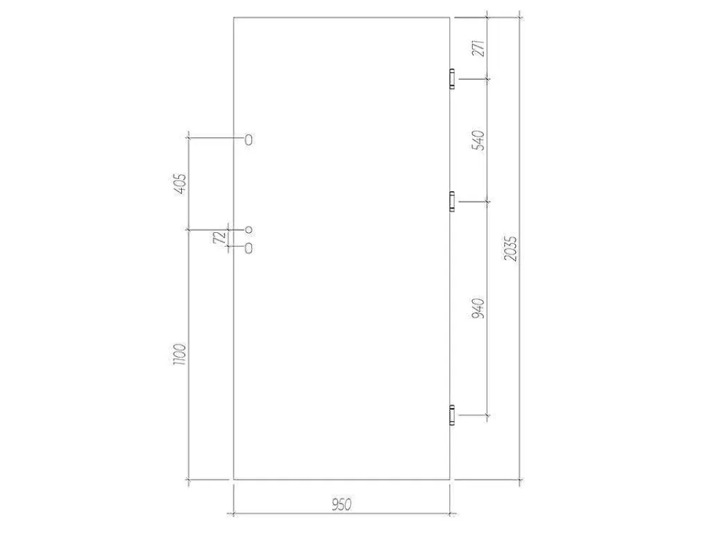 Deur Van Staal H.207 X B.100 Cm Wit - Links Duwen - Agueda-Vente-unique Hot