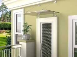 Deurluifel Van Roestvrij Staal 150 X 100 Cm Plat En Kantelbaar, Zilver - Rami-Vente-unique