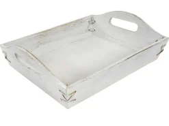 Dienblad Mcw-C50 Shabby Look (Set Van 3), Wit, Shabby-Vente-unique New