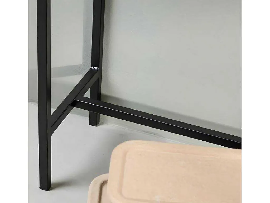 Dipp Sidetable Zwart.-Vente-unique Discount