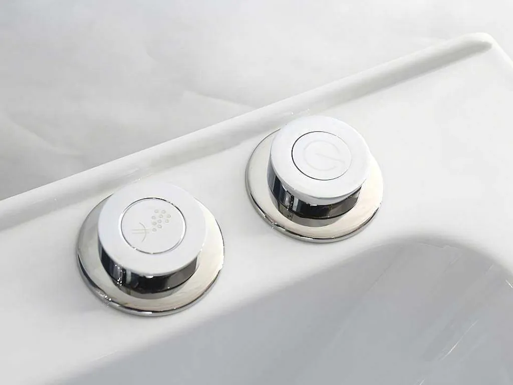 Douche Bad Combinatie Met Massagestralen Daria Van Vertrekt Acrylglas - 75 X 150 X 215 Cm - 30 Micro Jets En 6 Grote Jets-Shower & Design Sale