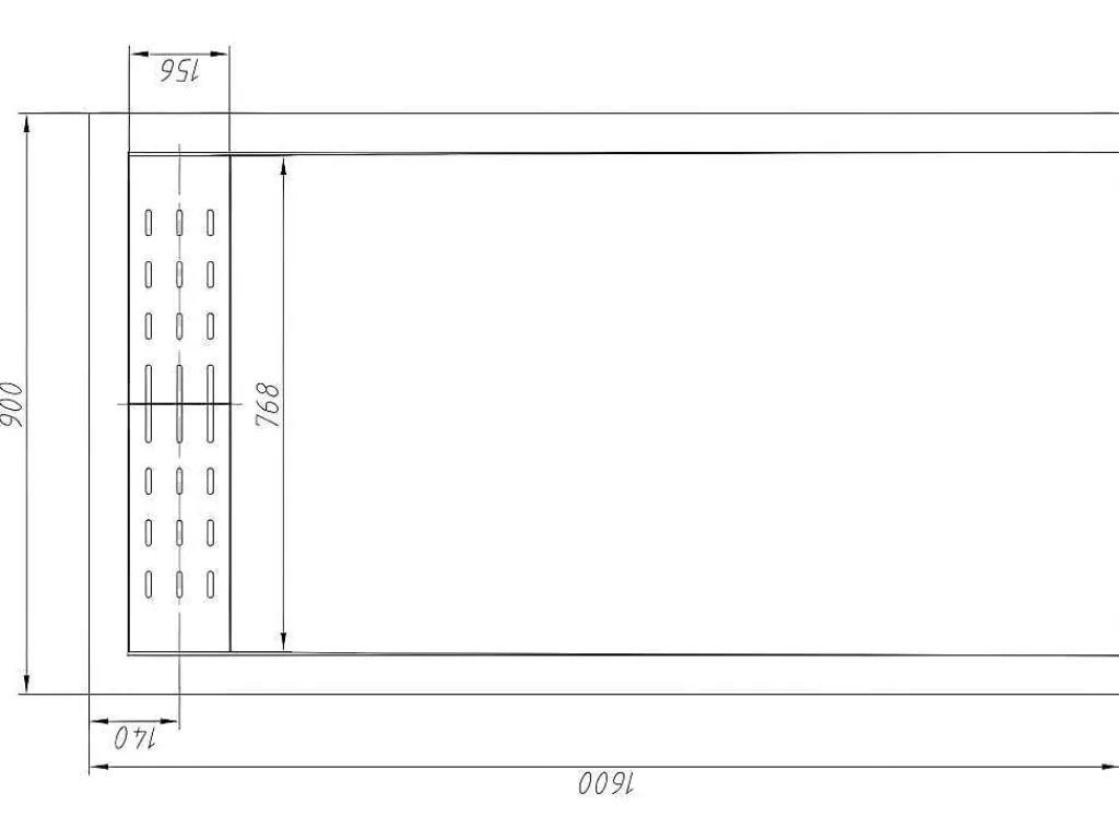 Douchebak Lyros Met Sifon Inbegrepen - 1600X900X40Mm - Wit-Shower & Design Hot