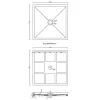 Douchebak Om Te Plaatsen Van Beton - L90 X B90 X H4 Cm - Zamzor-Shower & Design Hot
