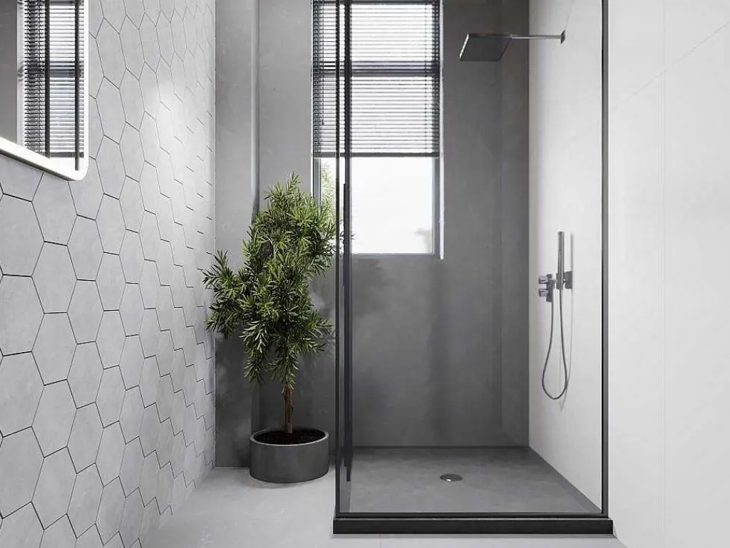 Douchebak Om Te Plaatsen Van Beton - L90 X B90 X H4 Cm - Zamzor-Shower & Design Hot