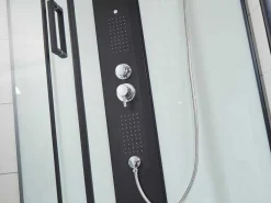 Douchecabine Met Massagestralen Primea - 2 Zones Met Massagestralen - L90 X D90 X H215 Cm - Tropische Regenfunctie En Handdouchekop-Shower & Design Best