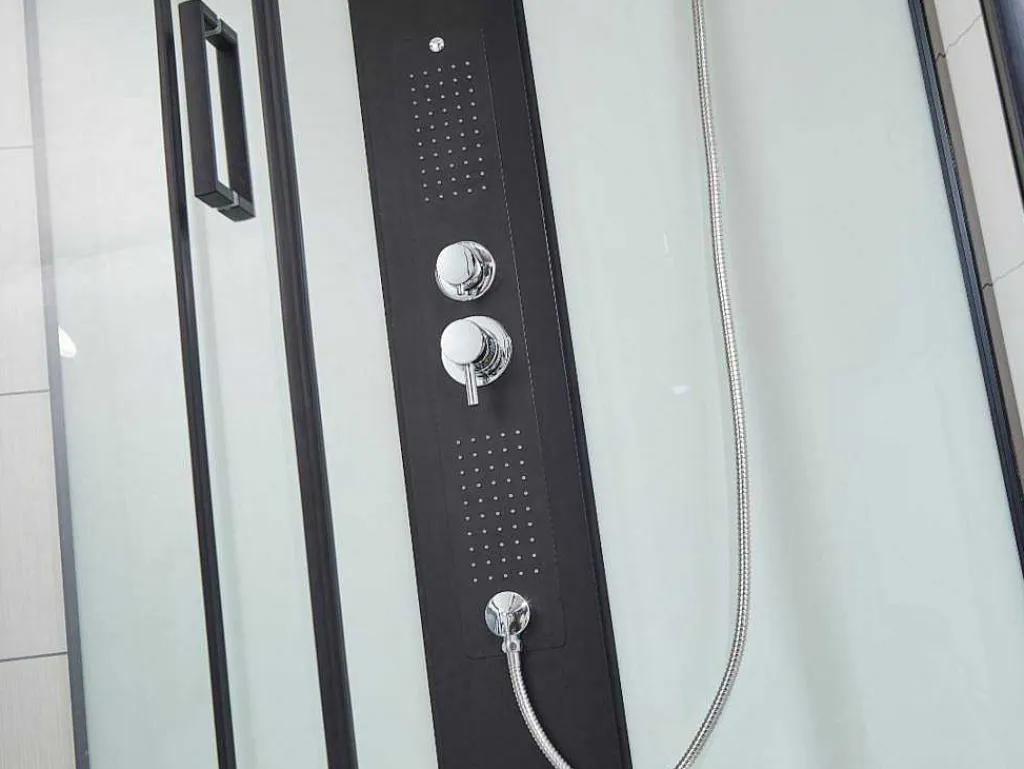 Douchecabine Met Massagestralen Primea - 2 Zones Met Massagestralen - L90 X D90 X H215 Cm - Tropische Regenfunctie En Handdouchekop-Shower & Design Best