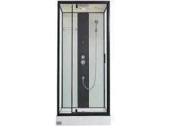 Douchecabine Met Massagestralen Primea - 2 Zones Met Massagestralen - L90 X D90 X H215 Cm - Tropische Regenfunctie En Handdouchekop-Shower & Design Best