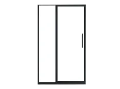 Douchedeur In Industriele Stijl - Zwart Mat - 120 X 195 Cm - Toroni-Shower & Design Outlet