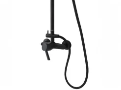 Douchekolom Aita Van Mat Zwart Roestvrij Staal - 127 Cm-Shower & Design New