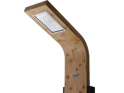 Douchekolom Met Massagestralen Dalima - Tropische Regen - Bamboepaneel - 22 X 145Cm-Shower & Design Discount