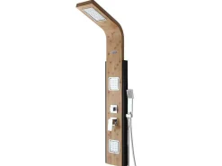 Douchekolom Met Massagestralen Dalima - Tropische Regen - Bamboepaneel - 22 X 145Cm-Shower & Design Discount