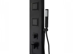 Douchekolom Met Massagestralen Tyra - Zwart - 20*150 Cm-Shower & Design Discount
