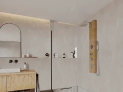 Douchekolom Met Massagestralen Solal Van Bamboe - 20 X 140Cm-Shower & Design Hot