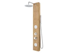 Douchekolom Met Massagestralen Solal Van Bamboe - 20 X 140Cm-Shower & Design Hot