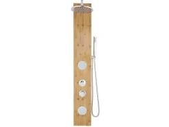 Douchekolom Met Massagestralen Solal Van Bamboe - 20 X 140Cm-Shower & Design Hot
