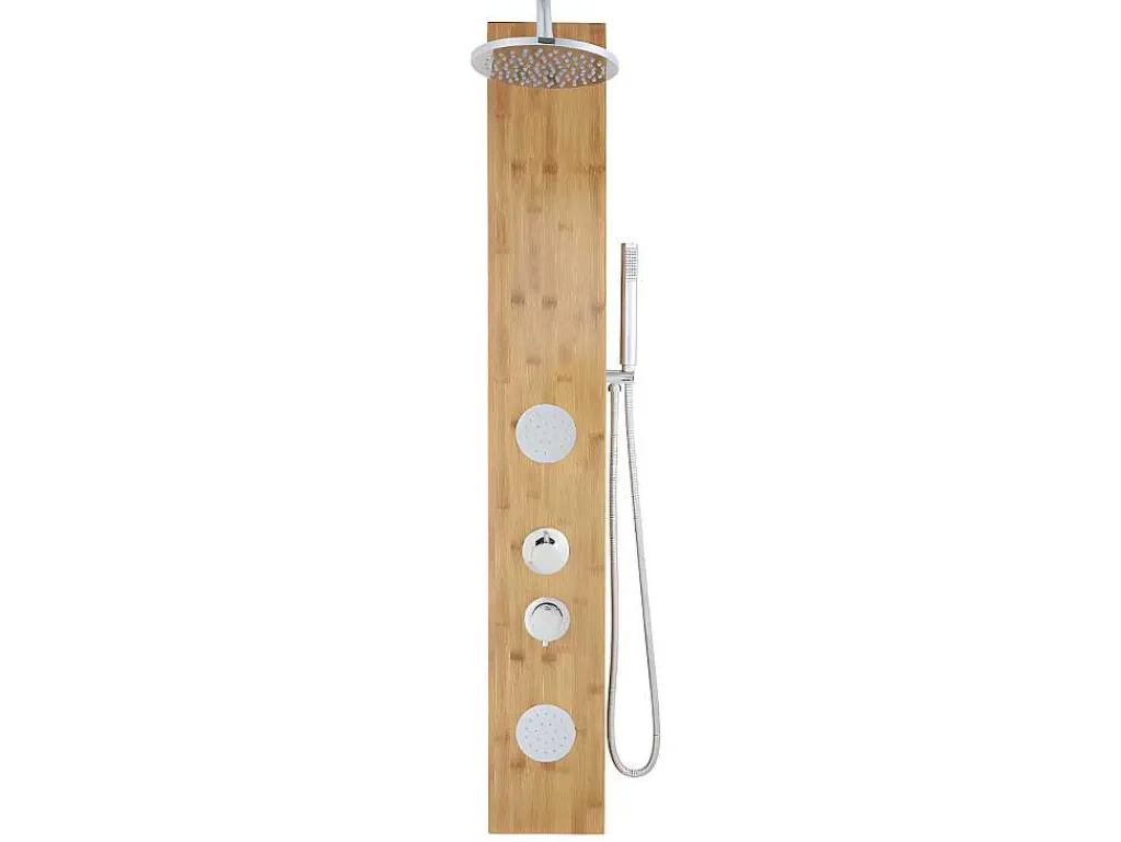 Douchekolom Met Massagestralen Solal Van Bamboe - 20 X 140Cm-Shower & Design Hot