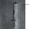 Douchekolom Peneda Van Mat Zwart Roestvrij Staal - 125 Cm-Shower & Design Online