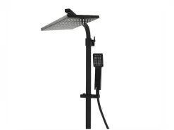 Douchekolom Peneda Van Mat Zwart Roestvrij Staal - 125 Cm-Shower & Design Online
