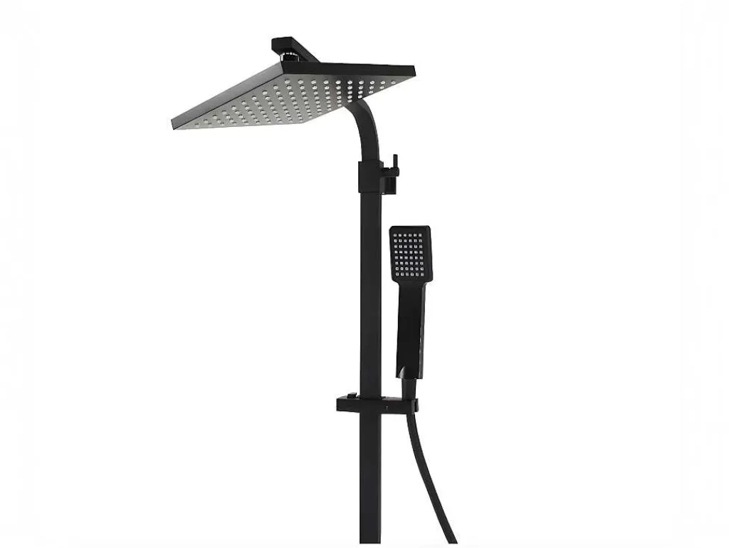 Douchekolom Peneda Van Mat Zwart Roestvrij Staal - 125 Cm-Shower & Design Online