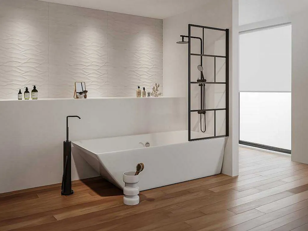 Douchescherm Met Draaisysteem Met Industriele Stijl - 70 X 140 Cm - Mat Zwart - Glas - Rivanon-Shower & Design New