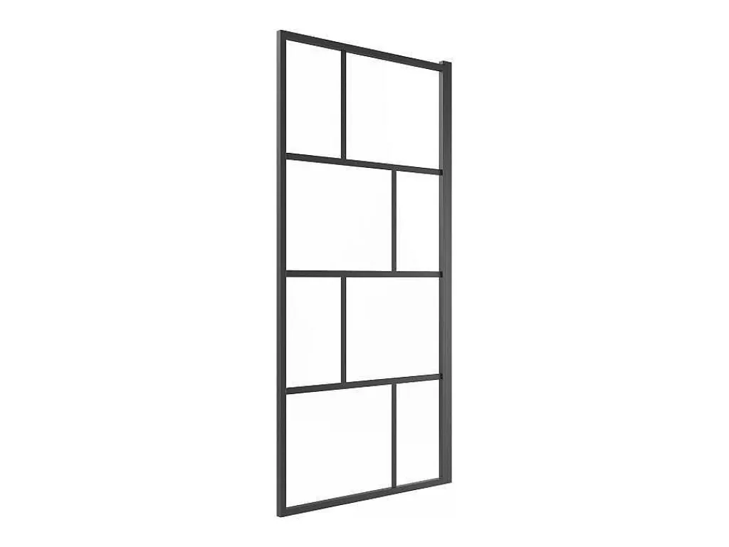Douchescherm Met Draaisysteem Met Industriele Stijl - 70 X 140 Cm - Mat Zwart - Glas - Rivanon-Shower & Design New