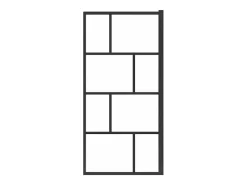 Douchescherm Met Draaisysteem Met Industriele Stijl - 70 X 140 Cm - Mat Zwart - Glas - Rivanon-Shower & Design New
