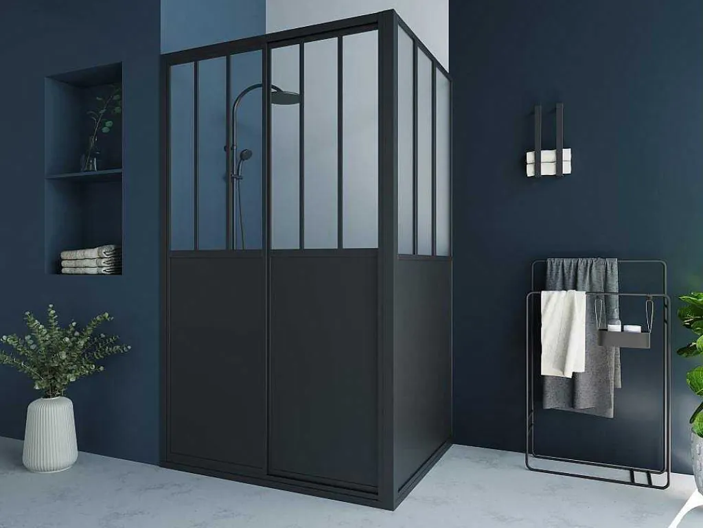 Douchescherm Met Schuifdeur - 120 X 80 X 195 Cm - Urbanik-Shower & Design New