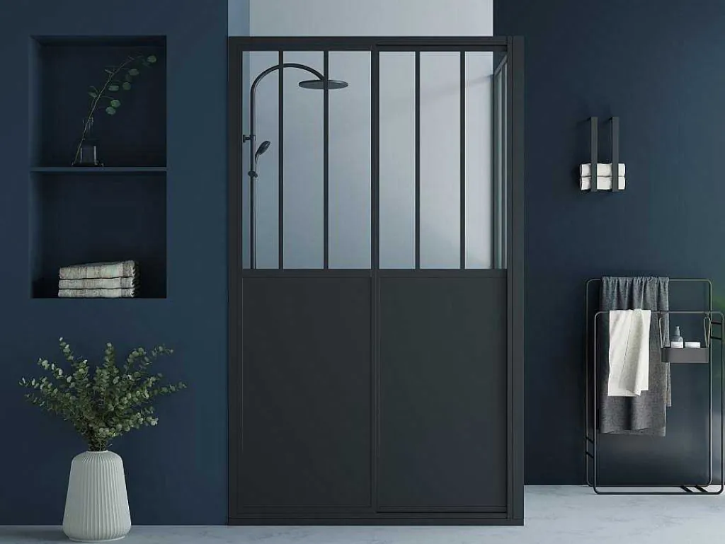 Douchescherm Met Schuifdeur - 120 X 80 X 195 Cm - Urbanik-Shower & Design New