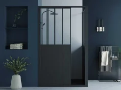Douchescherm Met Schuifdeur - 120 X 80 X 195 Cm - Urbanik-Shower & Design New