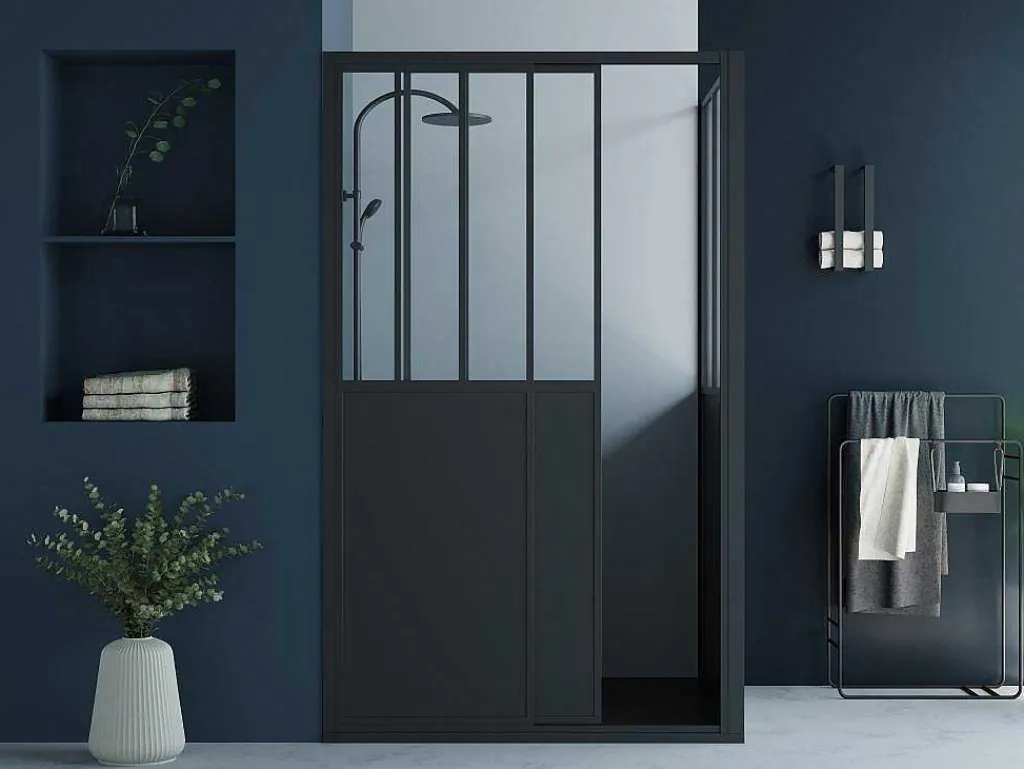 Douchescherm Met Schuifdeur - 120 X 80 X 195 Cm - Urbanik-Shower & Design New