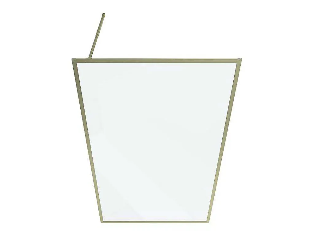 Douchewand Voor Inloopdouche 120 X 200 Cm Goudkleurig Gehard Glas Amberi-Shower & Design