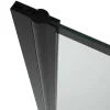 Draaibaar Badscherm Mat Zwart Werkplaats-Look - 80 X 140 Cm - Dolana-Shower & Design Discount