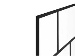 Draaibaar Badscherm Met Industriele Stijl - 80 X 140 Cm - Mat Zwart - Glas - Rivanon-Shower & Design Hot