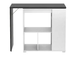 Draaibaar Barmeubel Saturne - Wit En Beton-Vente-unique Sale