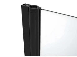Draaibare Douchedeur - 80 X 195 Cm - Zwart Mat - Gehard Glas - Sarasota-Shower & Design New
