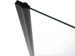 Draaibare Douchedeur - 80 X 195 Cm - Zwart Mat - Gehard Glas - Sarasota-Shower & Design New