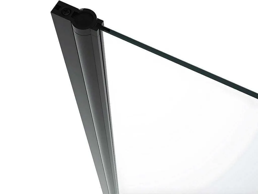 Draaibare Douchedeur - 80 X 195 Cm - Zwart Mat - Gehard Glas - Sarasota-Shower & Design New