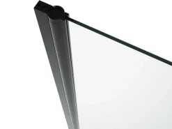 Draaibare Douchedeur - 70 X 195 Cm - Matzwart - Gehard Glas - Sarasota-Shower & Design Outlet