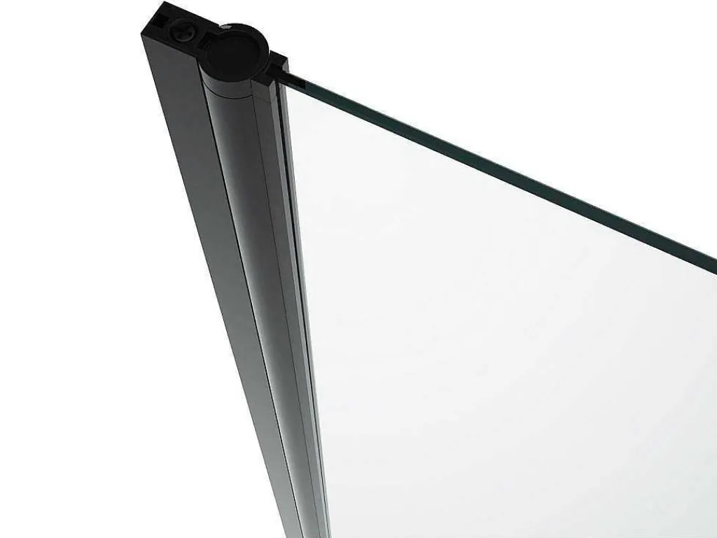 Draaibare Douchedeur - 70 X 195 Cm - Matzwart - Gehard Glas - Sarasota-Shower & Design Outlet
