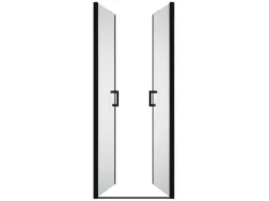 Draaibare Douchedeur - 70 X 195 Cm - Matzwart - Gehard Glas - Sarasota-Shower & Design Outlet