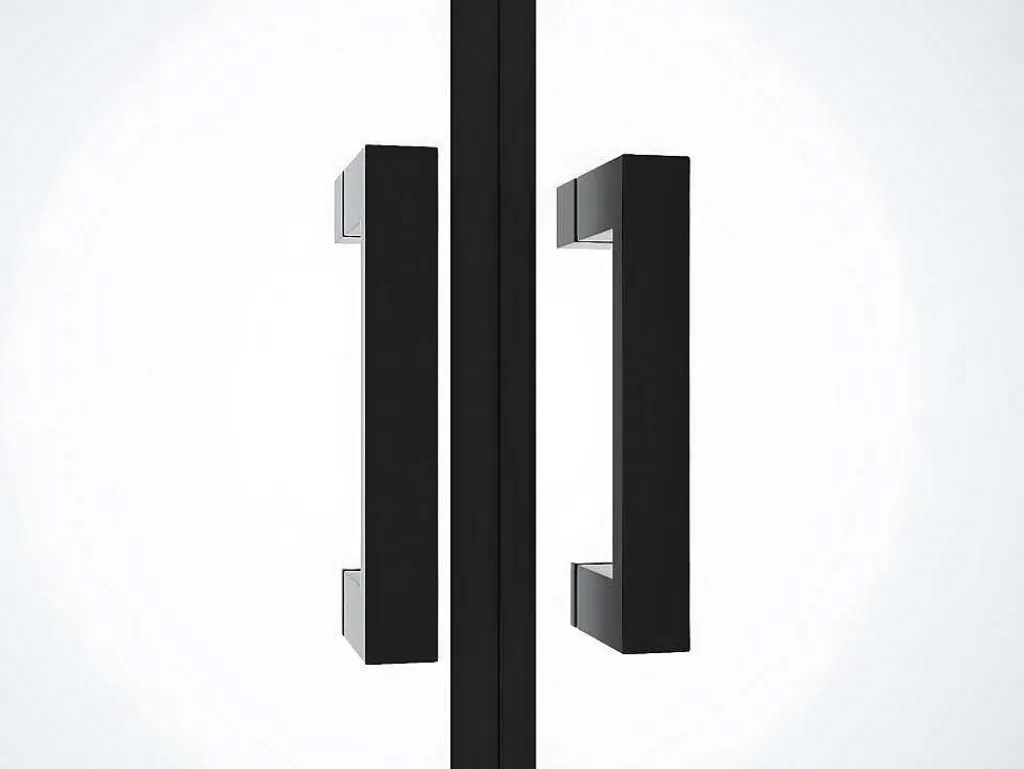 Draaibare Douchedeur - 70 X 195 Cm - Matzwart - Gehard Glas - Sarasota-Shower & Design Outlet