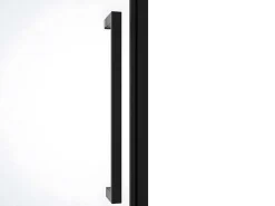 Draaibare Douchedeur Van Matzwart Metaal - Industriele Stijl - 80 X 195 Cm - Tamri-Shower & Design Outlet