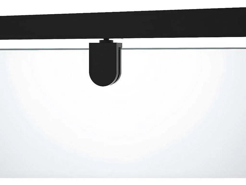 Draaibare Douchedeur Van Matzwart Metaal - Industriele Stijl - 90 X 195 Cm - Tamri-Shower & Design Hot